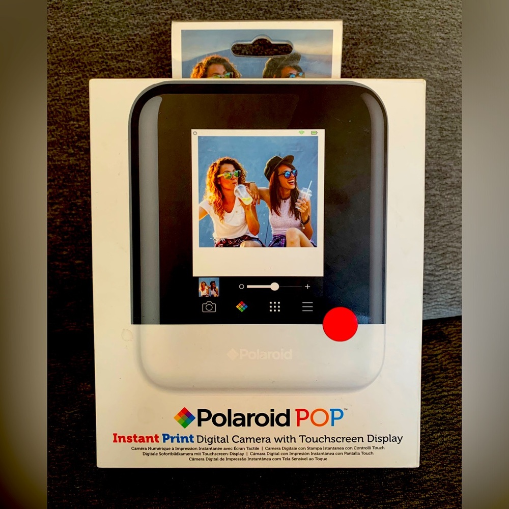 White Polaroid POP Instant 3x4 Photo Printer & Digital Camera - Fintie case incl